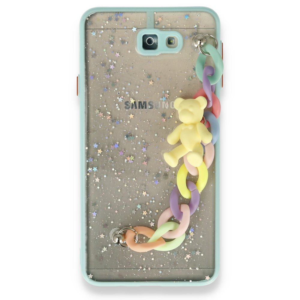 Samsung Galaxy J7 Prime Kılıf Ayıcıklı Silikon - Yeşil Samsung Galaxy J7 Prime Kılıf Ayıcıklı Silikon - Yeşil