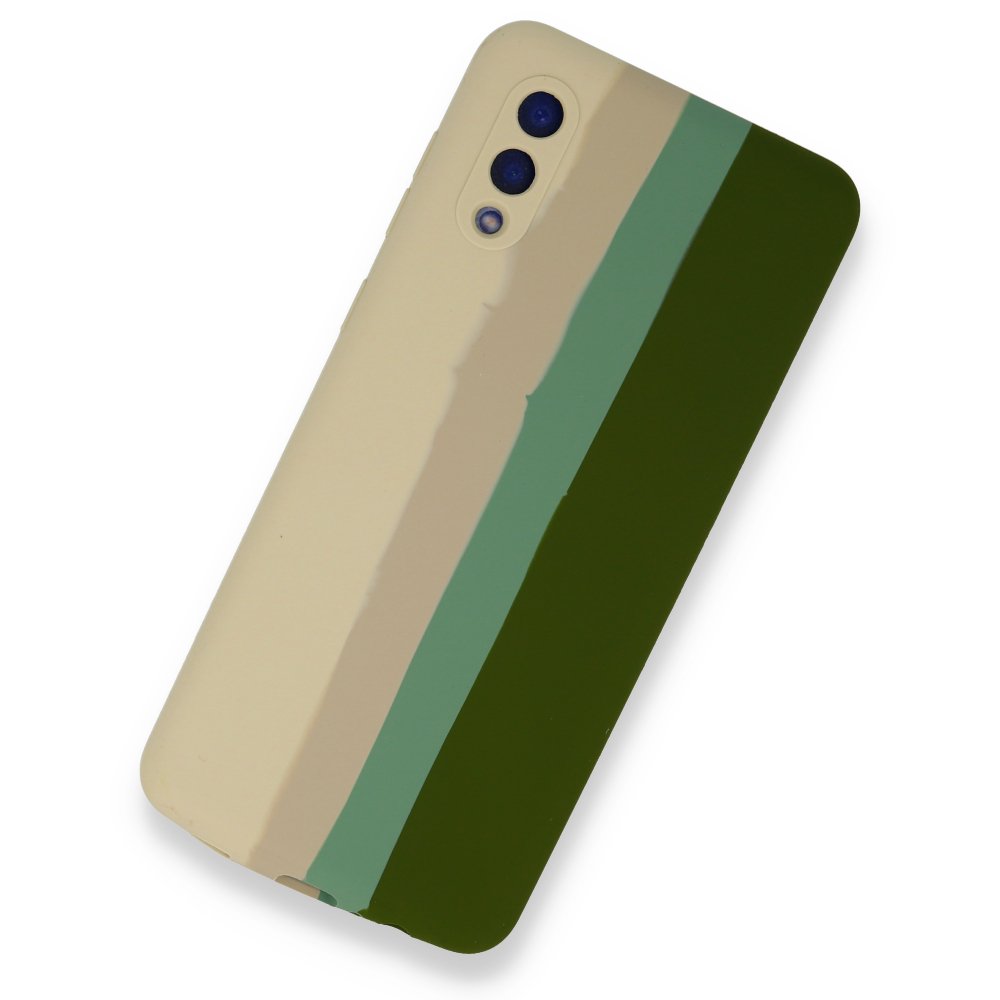 Samsung Galaxy A02 Kılıf Ebruli Lansman Silikon - Beyaz-Yeşil Samsung Galaxy A02 Kılıf Ebruli Lansman Silikon - Beyaz-Yeşil