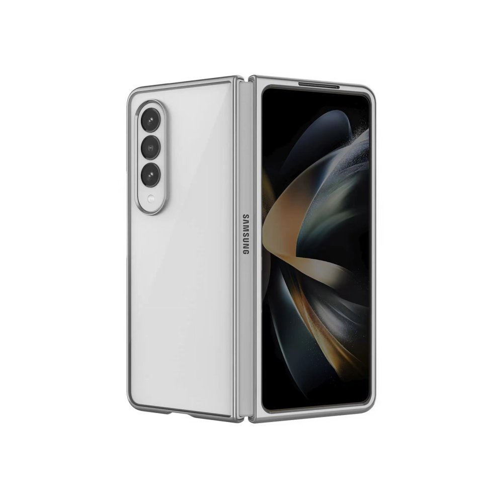  Samsung Galaxy Z Fold 3 Kılıf Fold Element Kapak - Gümüş