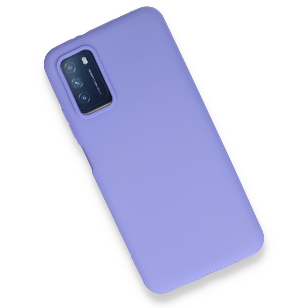 Xiaomi Pocophone M3 Kılıf Nano içi Kadife Silikon - Lila Xiaomi Pocophone M3 Kılıf Nano içi Kadife Silikon - Lila