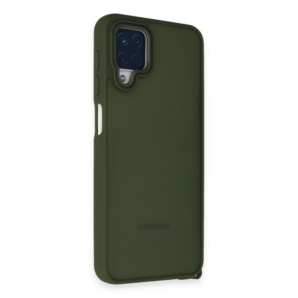  Samsung Galaxy M12 Kılıf Elegant Kapak - Yeşil