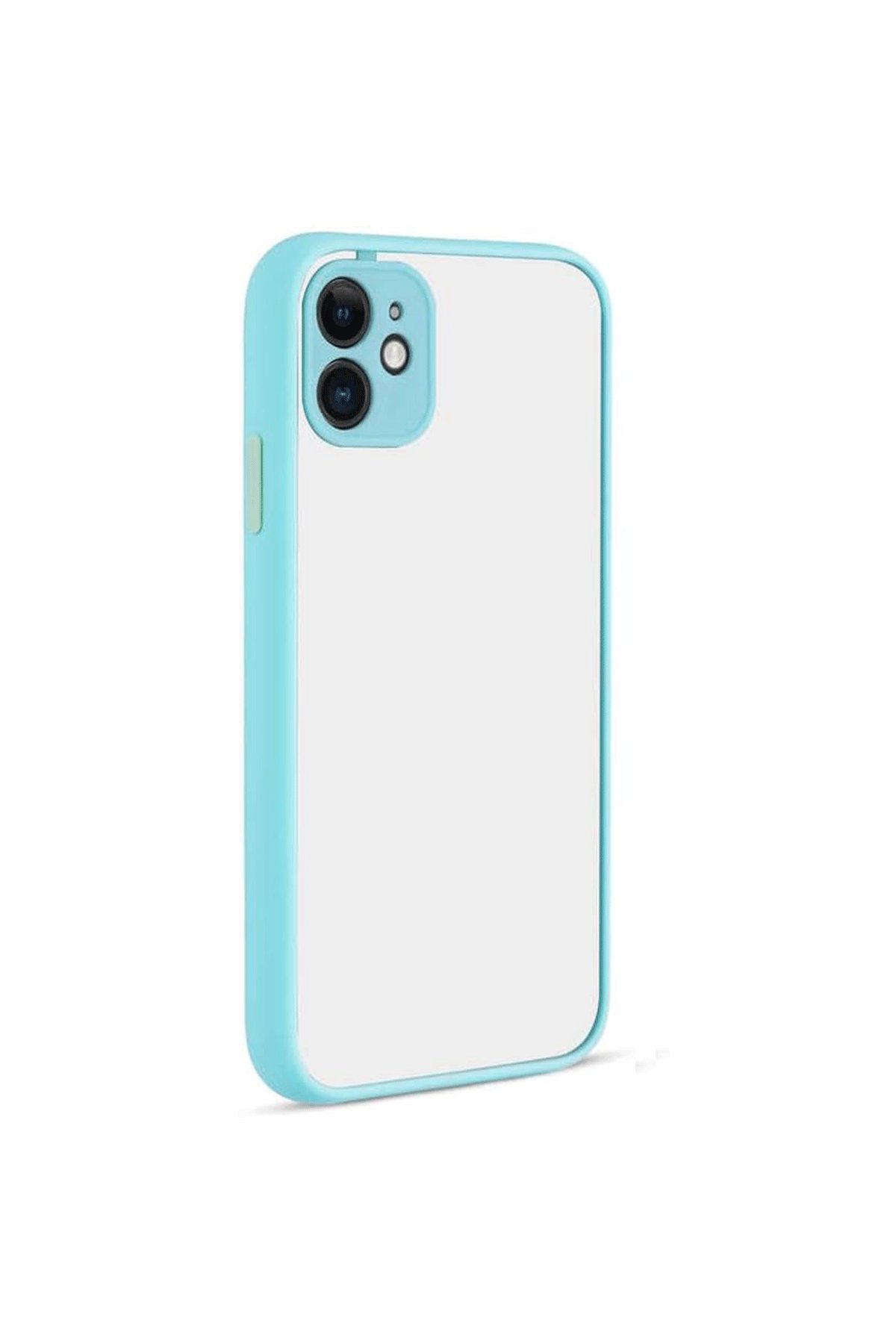  iPhone 12 Kılıf Montreal Silikon Kapak - Turkuaz