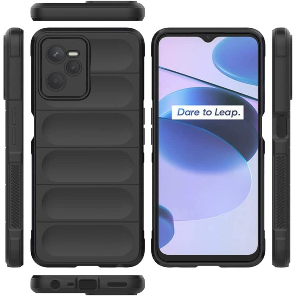 Realme C35 Kılıf Optimum Silikon - Siyah  Realme C35 Kılıf Optimum Silikon - Siyah