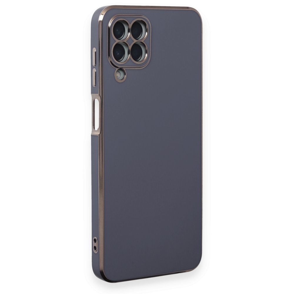  Samsung Galaxy M33 Kılıf Volet Silikon - Mavi