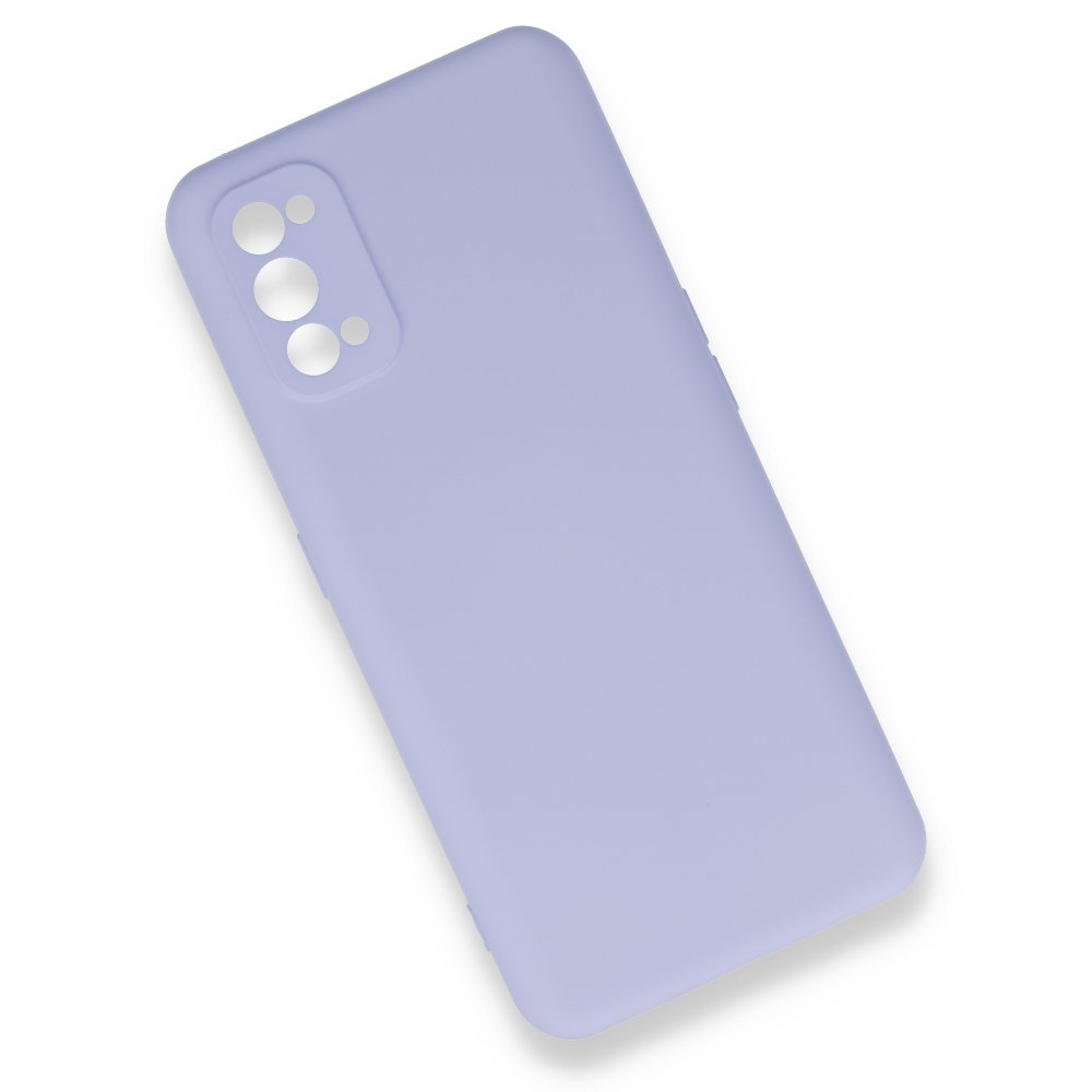 Realme 7 Pro Kılıf Nano içi Kadife Silikon - Lila  Realme 7 Pro Kılıf Nano içi Kadife Silikon - Lila