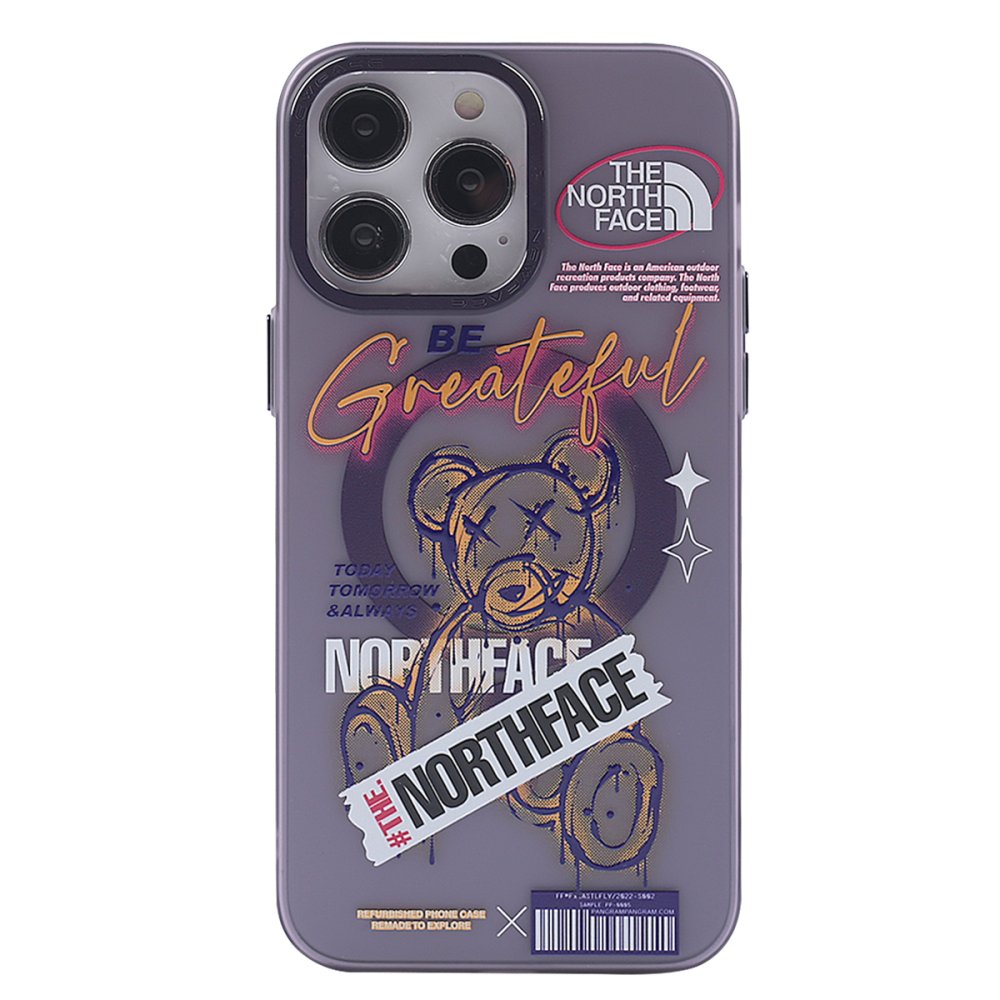  iPhone 14 Pro Kılıf Apollo Magneticsafe Desenli Kapak - Apollo Mor - 2