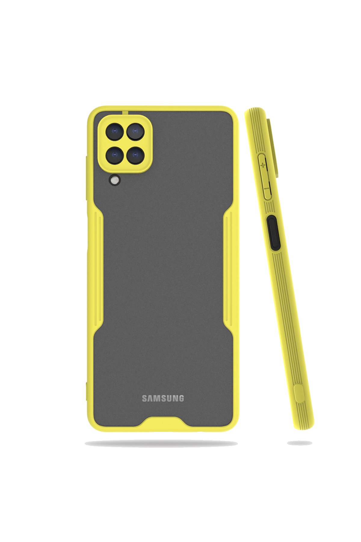  Samsung Galaxy M22 Kılıf Platin Silikon - Sarı