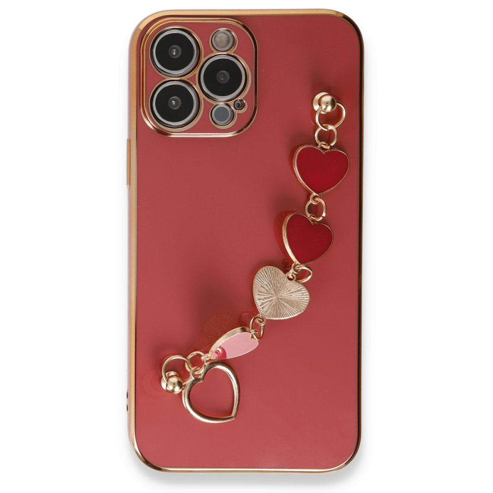  iPhone 14 Pro Kılıf Esila Silikon - Kırmızı