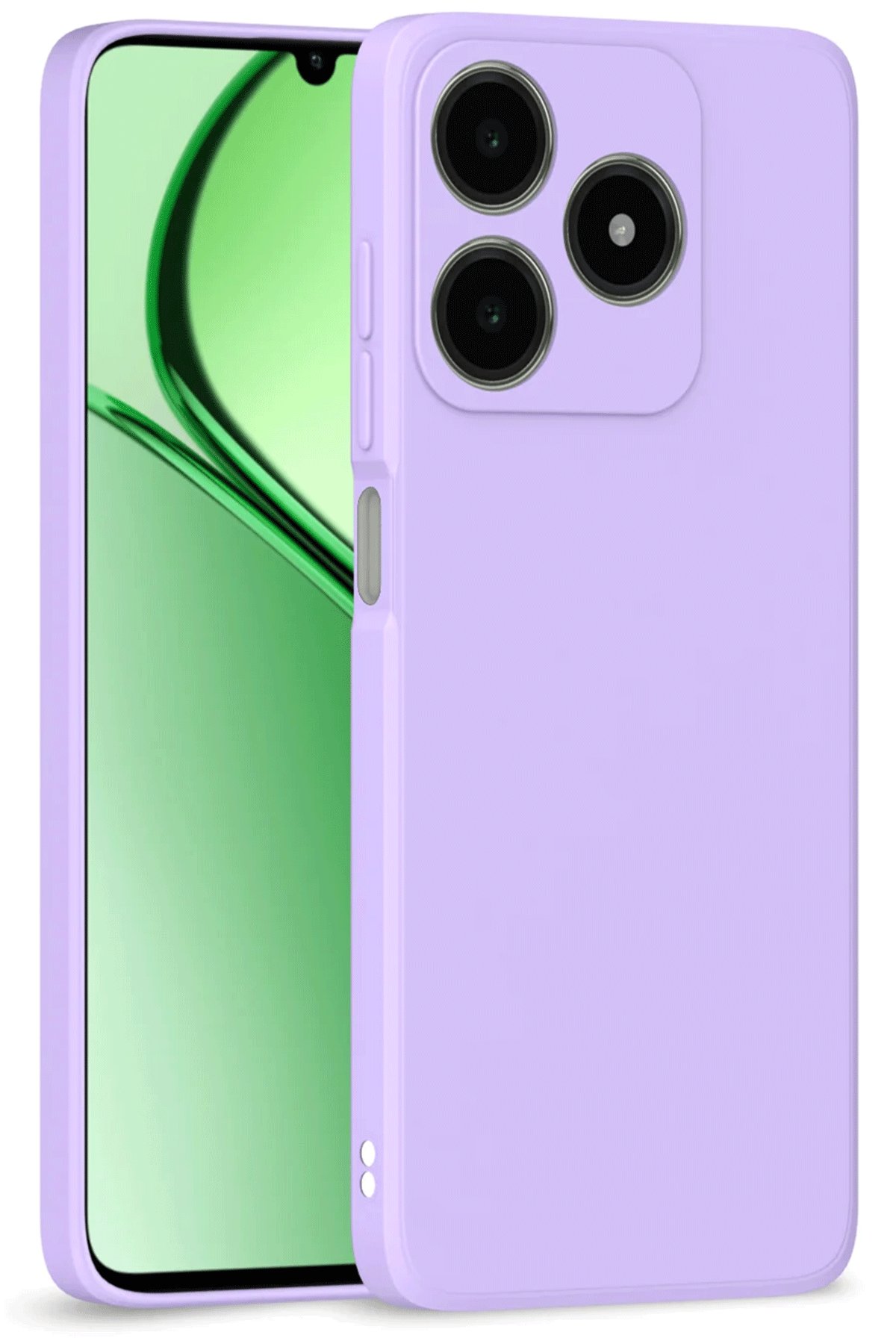 Realme C63 Kılıf First Silikon - Lila Realme C63 Kılıf First Silikon - Lila