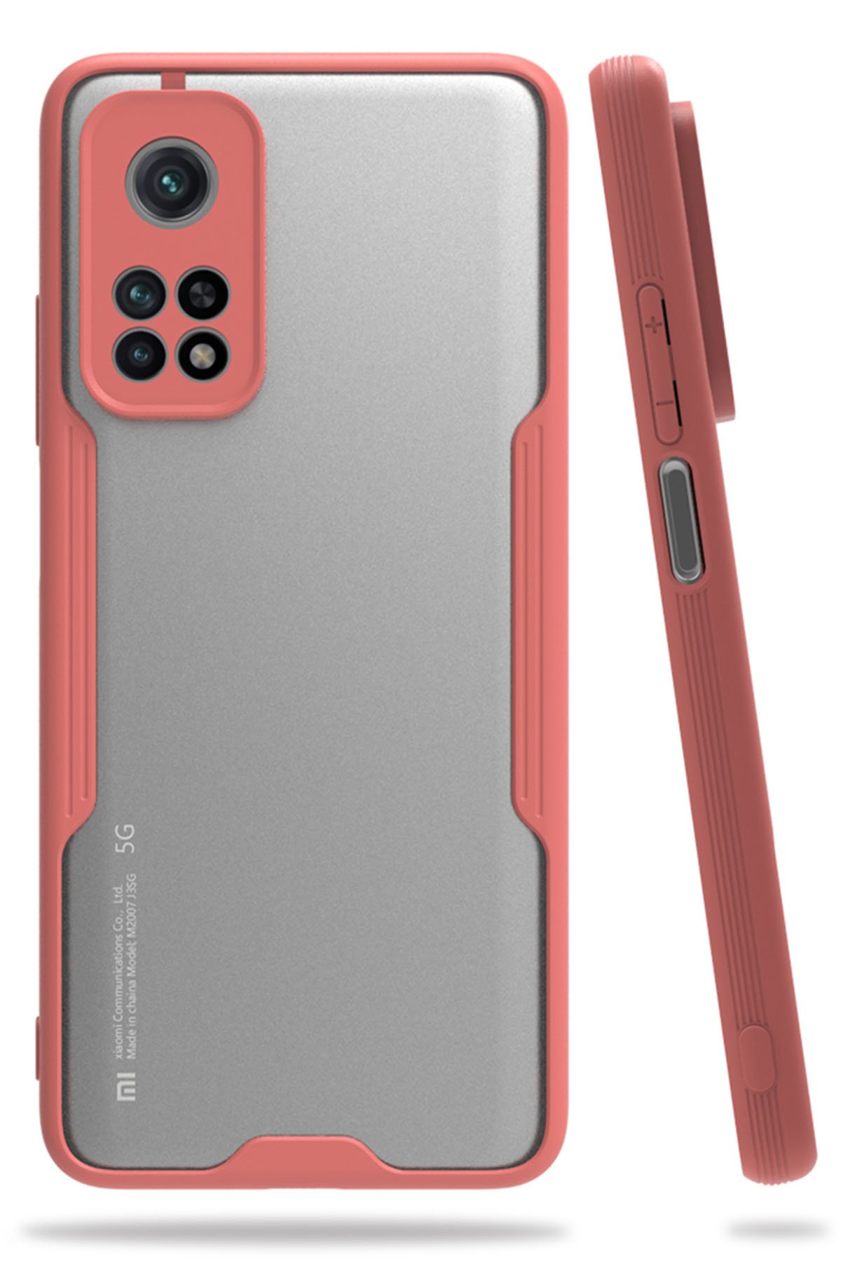  Xiaomi Mi 10T Kılıf Platin Silikon - Pembe
