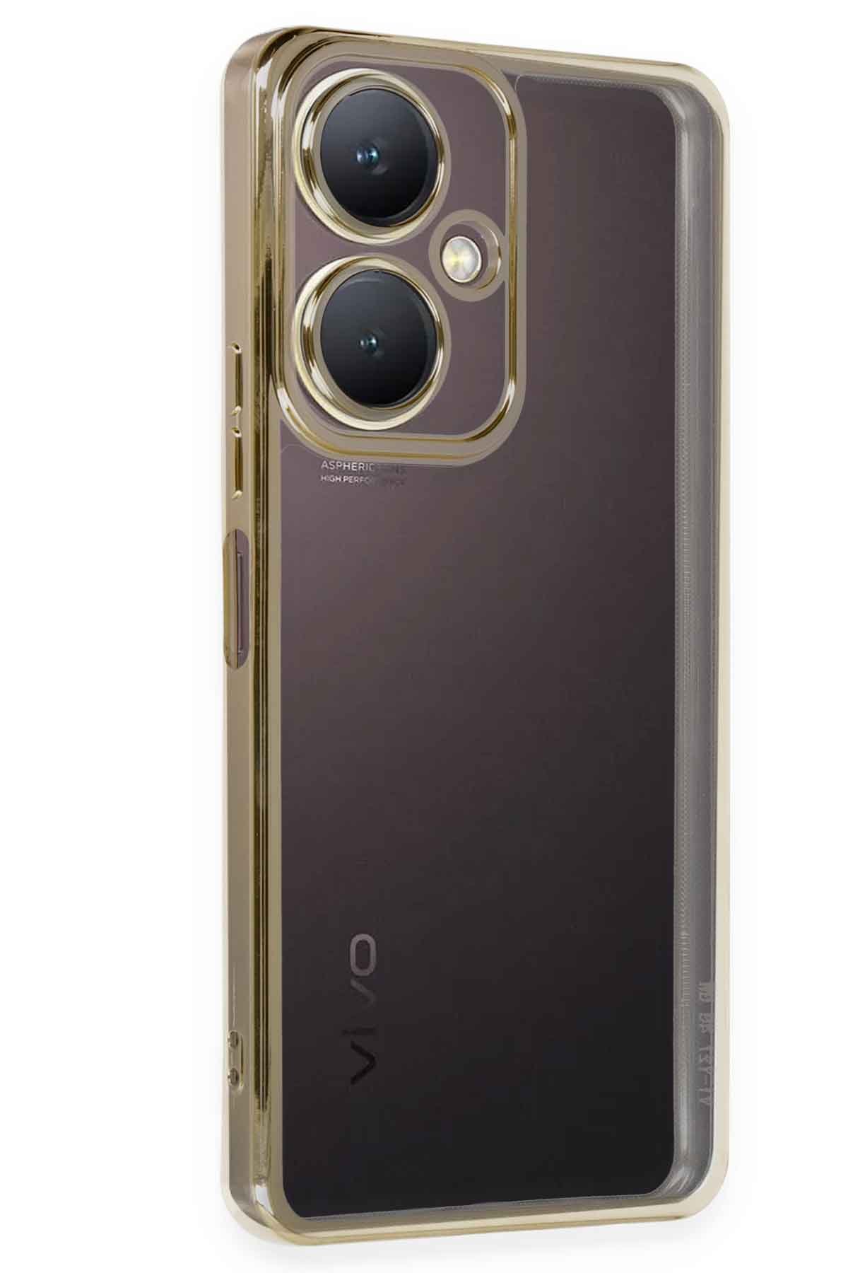 Vivo Y27 Kılıf Razer Lensli Silikon - Gold Vivo Y27 Kılıf Razer Lensli Silikon - Gold