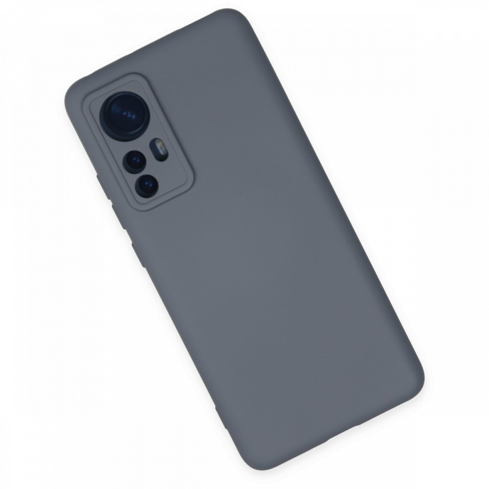  Xiaomi Mi 12 Kılıf Nano içi Kadife Silikon - Gri