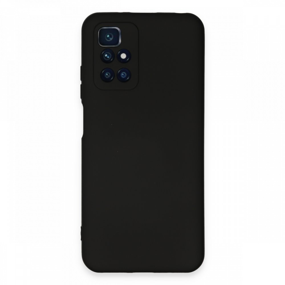 Redmi 10 2022 Kılıf Nano içi Kadife Silikon - Siyah