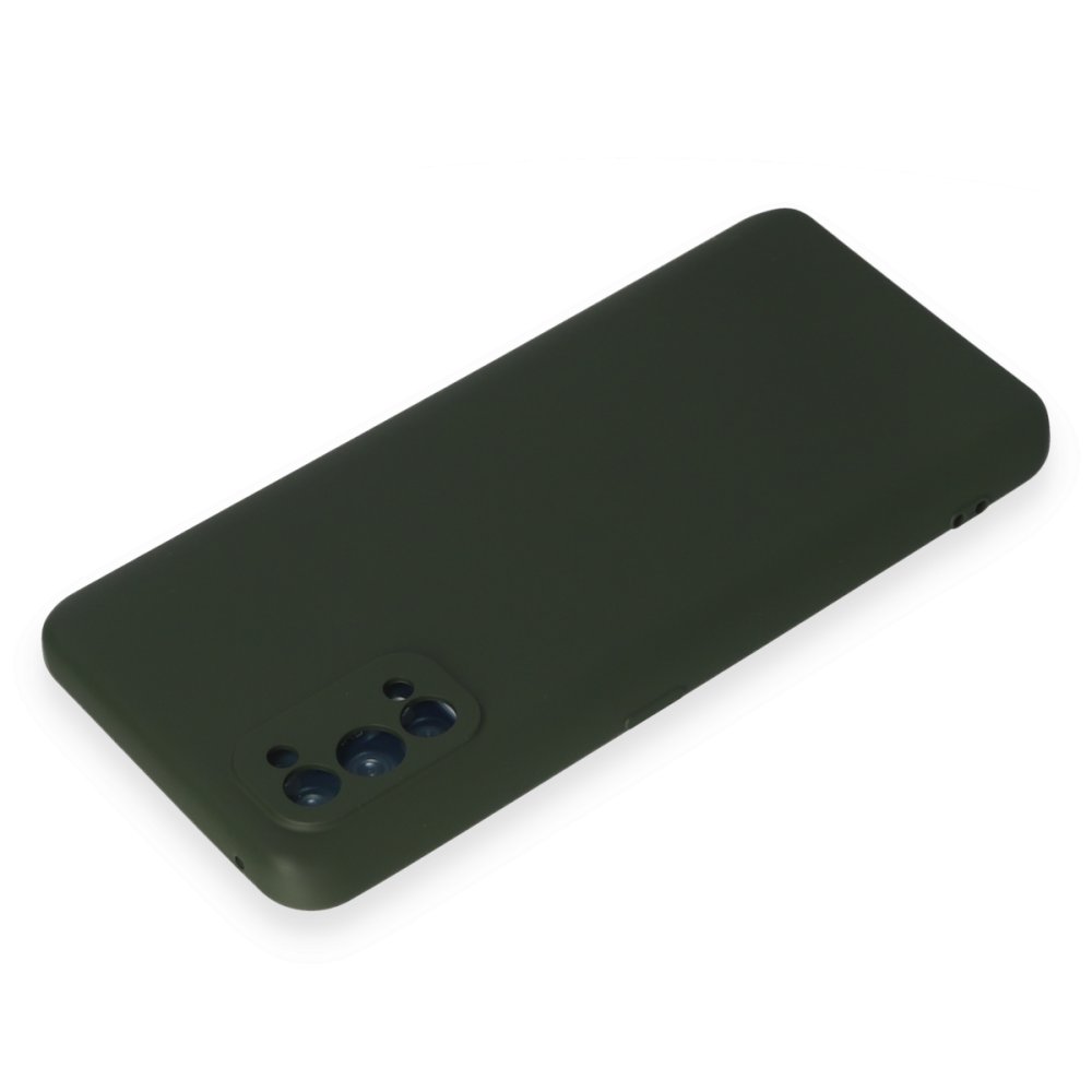 Realme 7 Pro Kılıf Nano içi Kadife Silikon - Koyu Yeşil  Realme 7 Pro Kılıf Nano içi Kadife Silikon - Koyu Yeşil