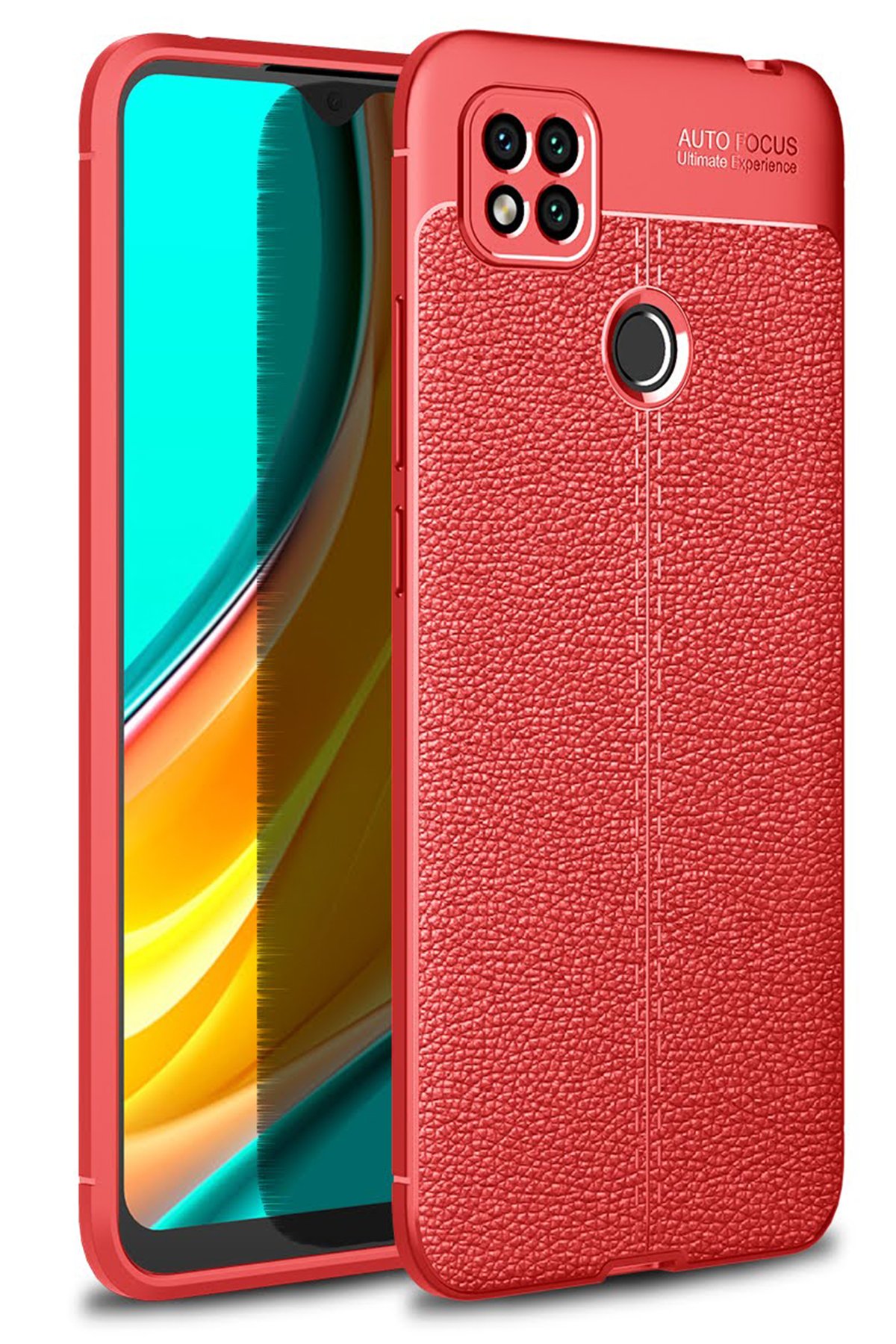 Redmi 9C Kılıf Auto Focus Kapak - Kırmızı Redmi 9C Kılıf Auto Focus Kapak - Kırmızı