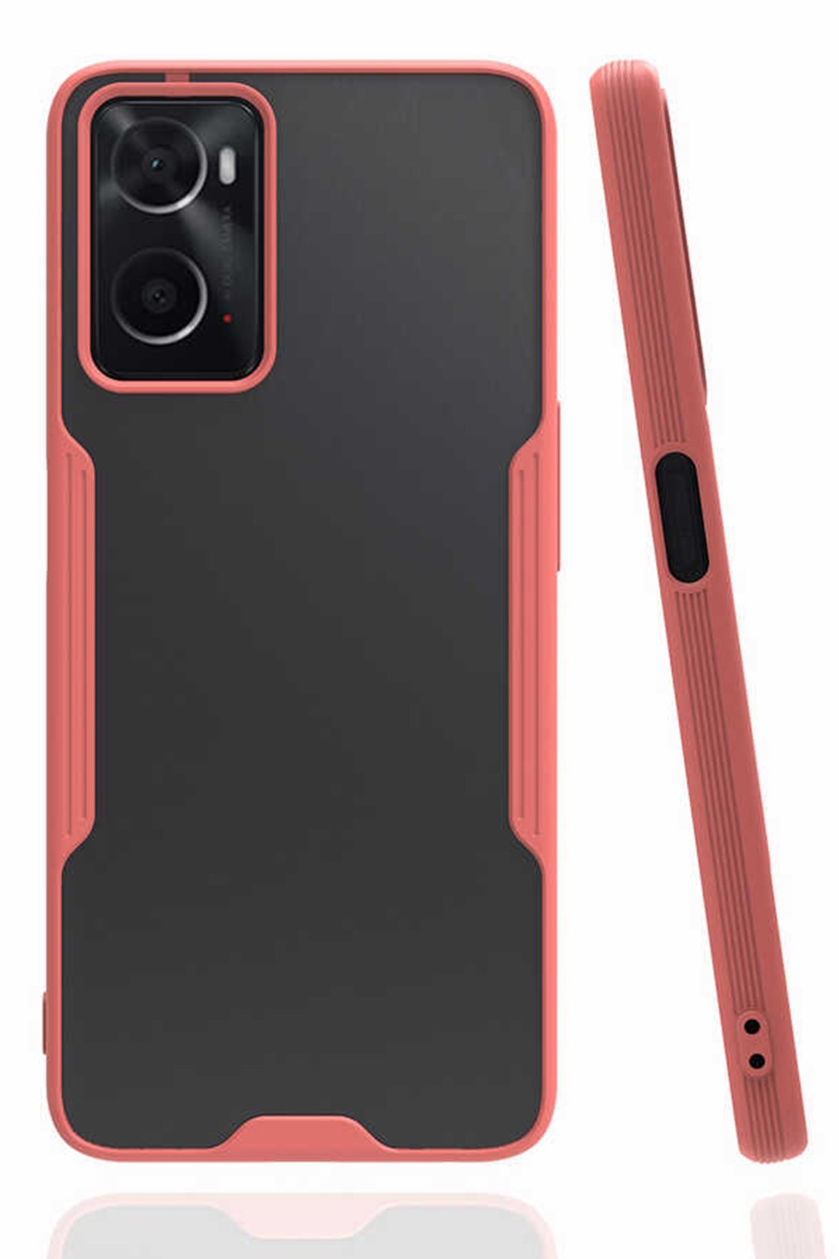 Oppo A96 Kılıf Platin Silikon - Pembe Oppo A96 Kılıf Platin Silikon - Pembe
