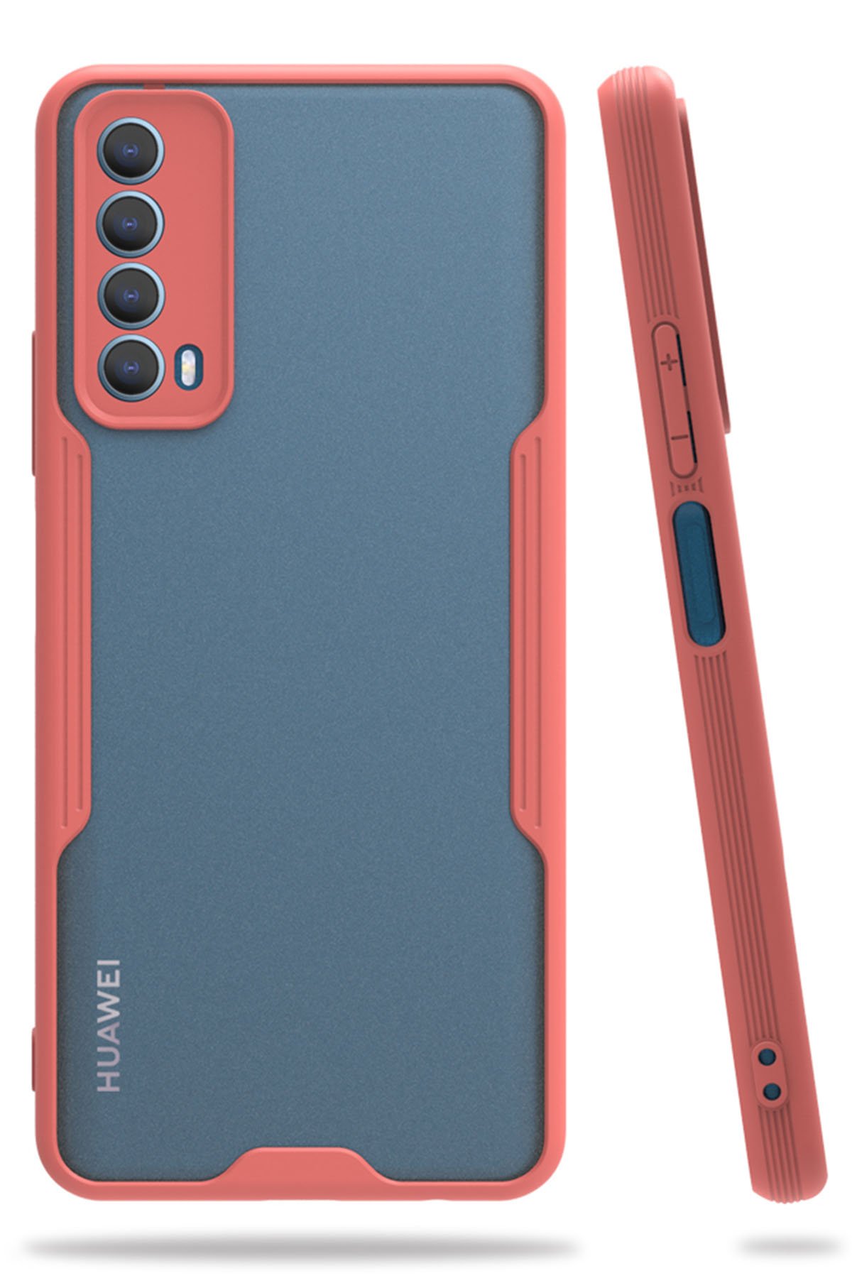 Huawei P Smart 2021 Kılıf Platin Silikon - Pembe  Huawei P Smart 2021 Kılıf Platin Silikon - Pembe