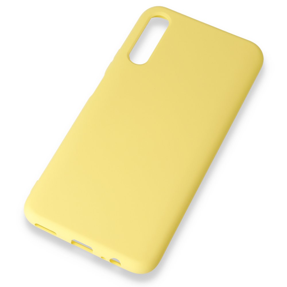 Huawei P Smart Pro / Y9S Kılıf Nano içi Kadife Silikon - Sarı  Huawei P Smart Pro / Y9S Kılıf Nano içi Kadife Silikon - Sarı