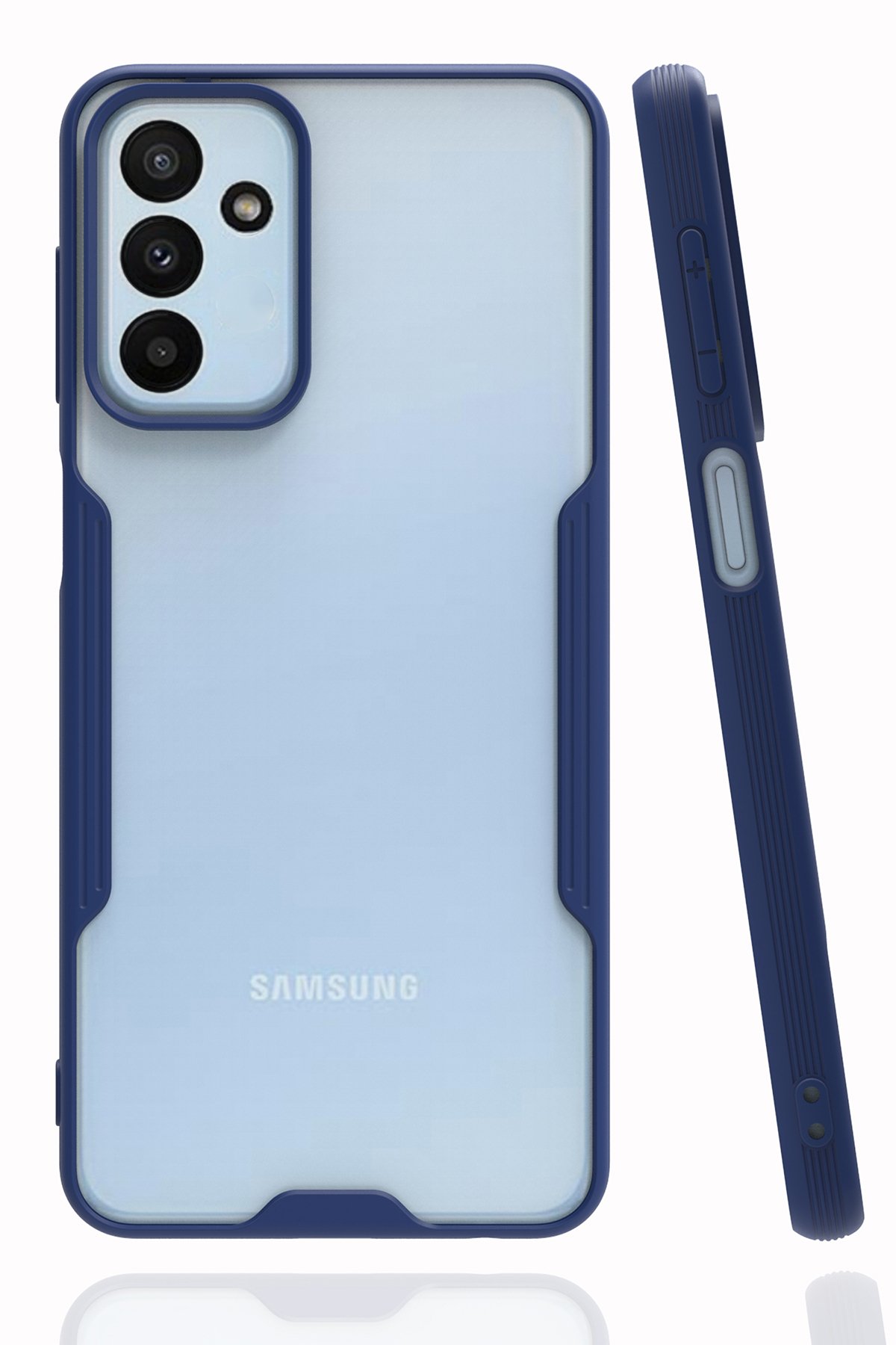  Samsung Galaxy M23 Kılıf Platin Silikon - Lacivert