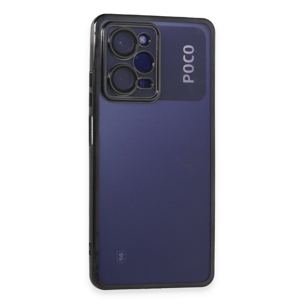 Xiaomi Poco X5 Pro 5G Kılıf Razer Lensli Silikon - Siyah  Xiaomi Poco X5 Pro 5G Kılıf Razer Lensli Silikon - Siyah