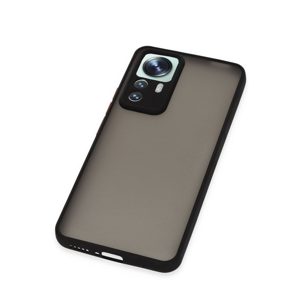 Xiaomi Mi 12T Kılıf Montreal Silikon Kapak - Siyah  Xiaomi Mi 12T Kılıf Montreal Silikon Kapak - Siyah