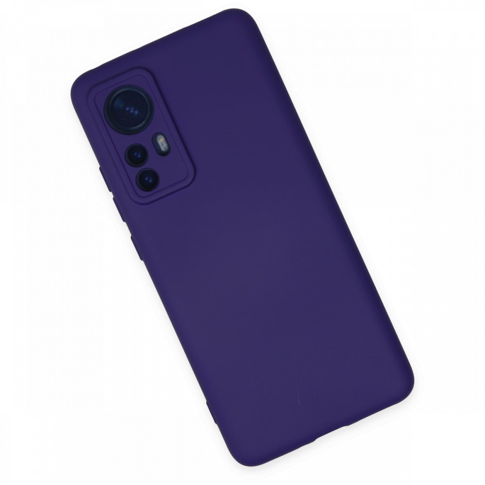  Xiaomi Mi 12 Kılıf Nano içi Kadife Silikon - Mor