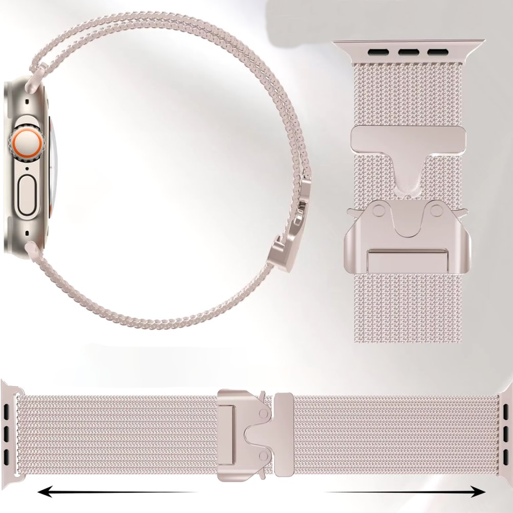  Apple Watch Ultra 49mm Milano Metal Kordon - Titan Gri