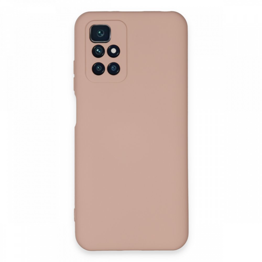 Redmi 10 2022 Kılıf Nano içi Kadife Silikon - Pudra