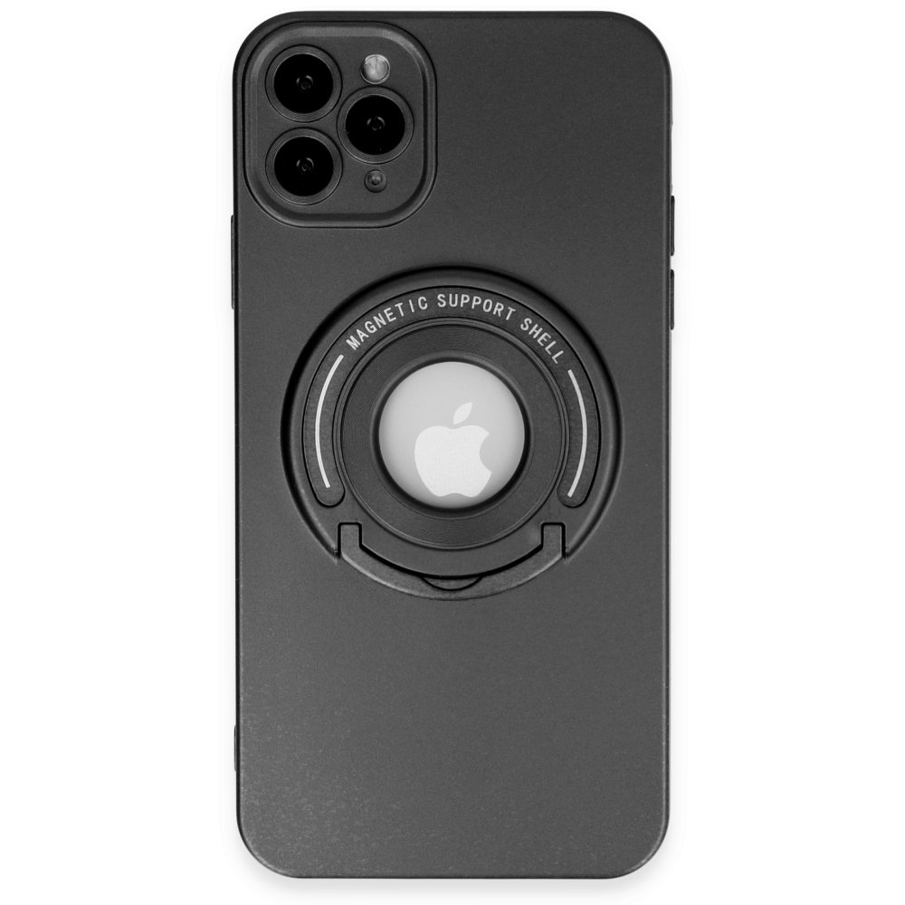  iPhone 11 Pro Max Kılıf Lukka Magneticsafe Kapak - Siyah