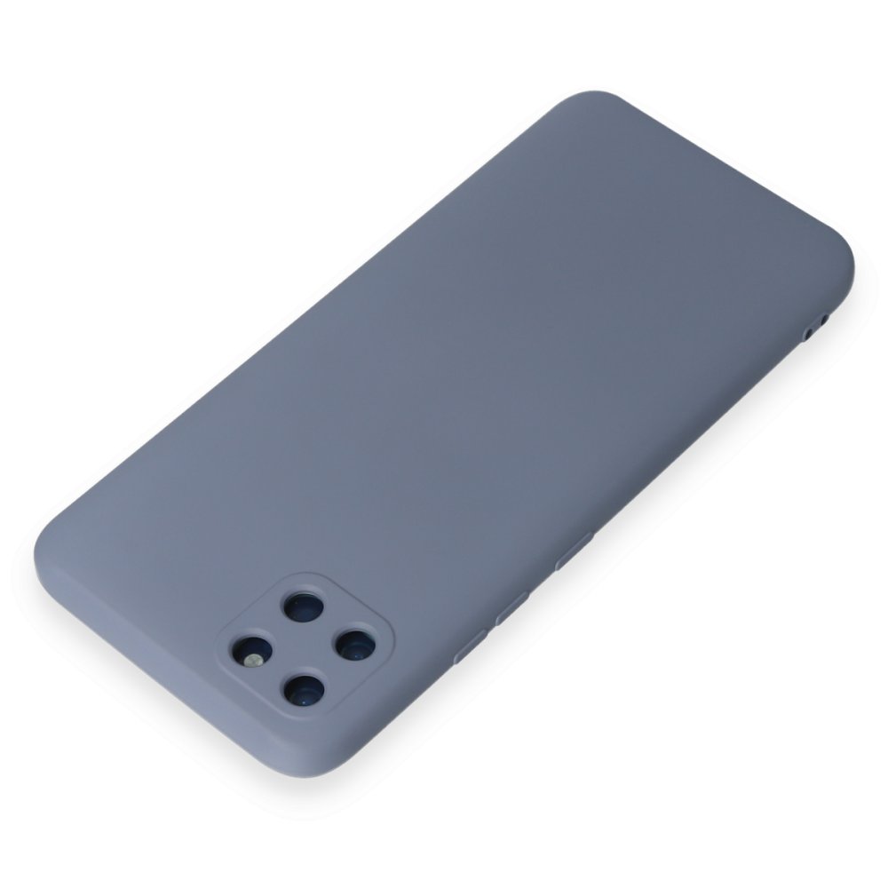 Realme C11 Kılıf Nano içi Kadife Silikon - Gri  Realme C11 Kılıf Nano içi Kadife Silikon - Gri