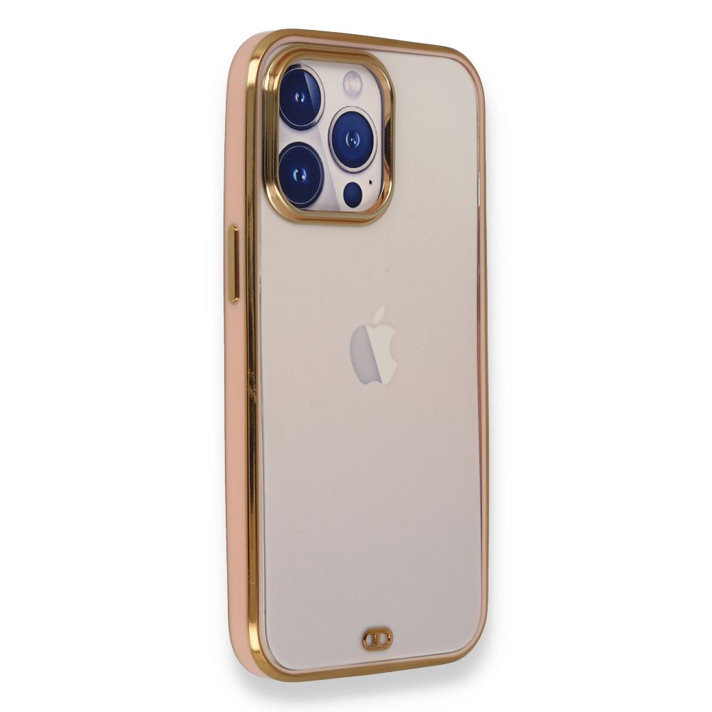  iPhone 13 Pro Kılıf Liva Silikon - Açık Pembe