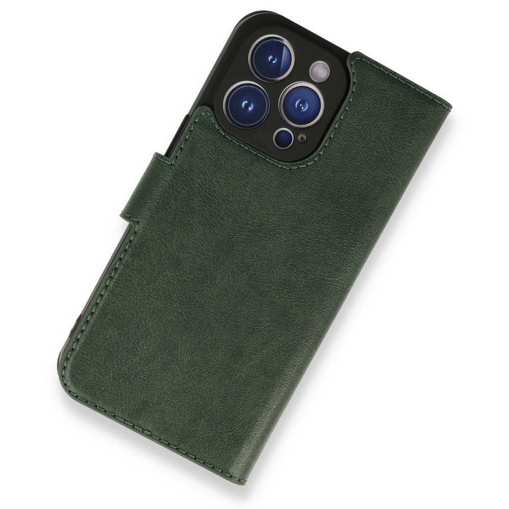 iPhone 13 Pro Kılıf Trend S Plus Kapaklı Kılıf - Yeşil iPhone 13 Pro Kılıf Trend S Plus Kapaklı Kılıf - Yeşil