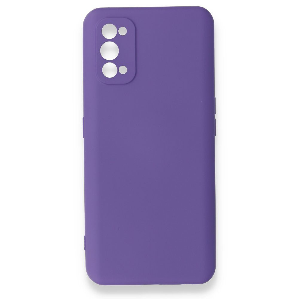 Realme 7 Pro Kılıf Nano içi Kadife Silikon - Mor  Realme 7 Pro Kılıf Nano içi Kadife Silikon - Mor