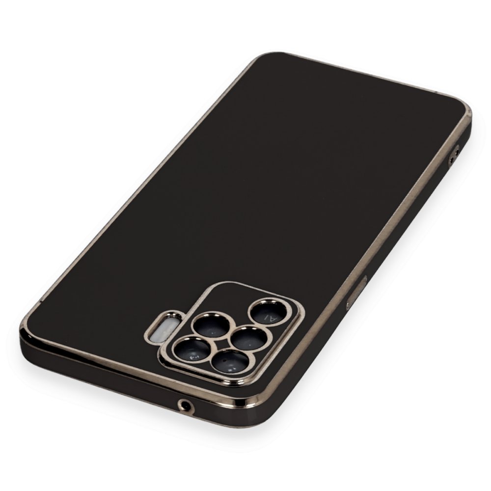  Oppo Reno 5 Lite Kılıf Volet Silikon - Siyah
