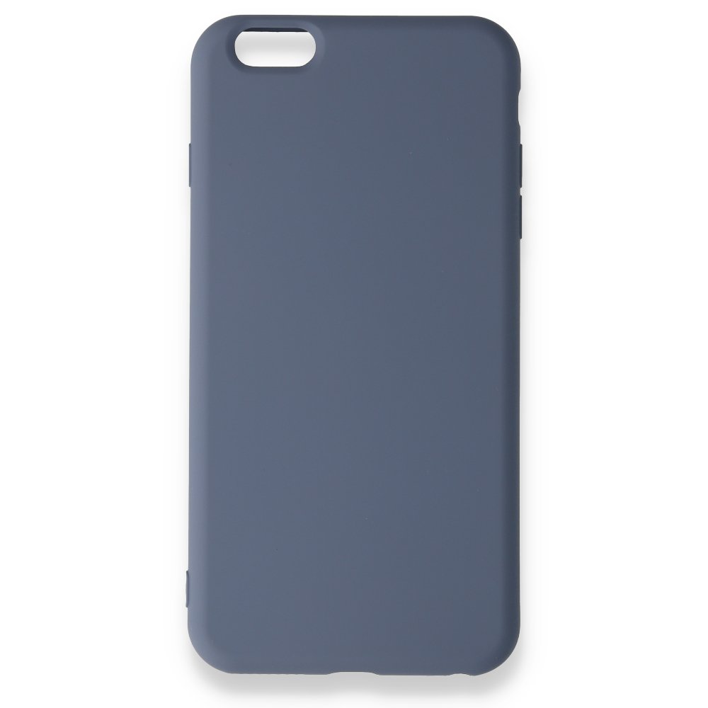 iPhone 6 Plus Kılıf Nano içi Kadife Silikon - Gri iPhone 6 Plus Kılıf Nano içi Kadife Silikon - Gri