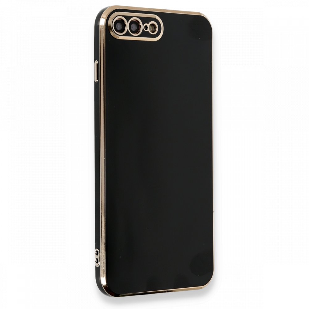 iPhone 8 Plus Kılıf Volet Silikon - Siyah iPhone 8 Plus Kılıf Volet Silikon - Siyah