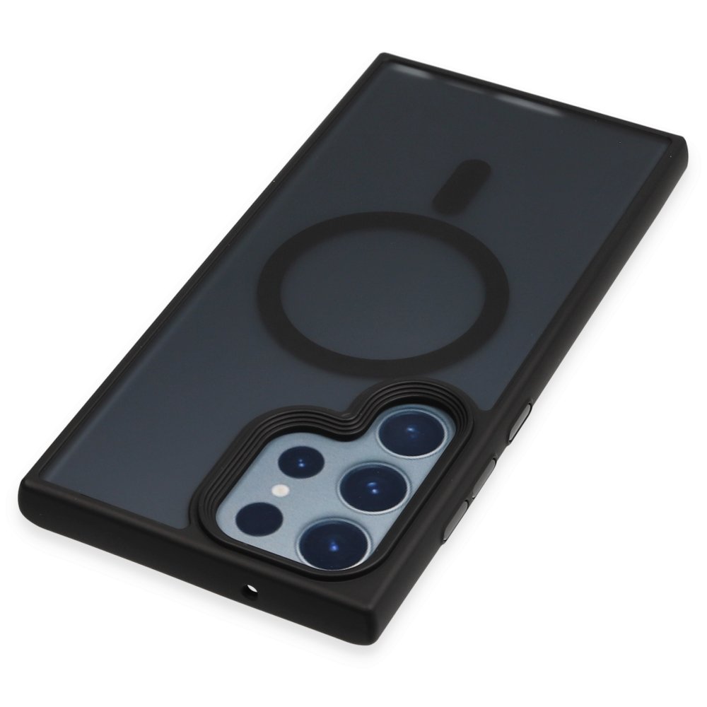  Samsung Galaxy S23 Ultra Kılıf Trex Magneticsafe Kapak - Siyah