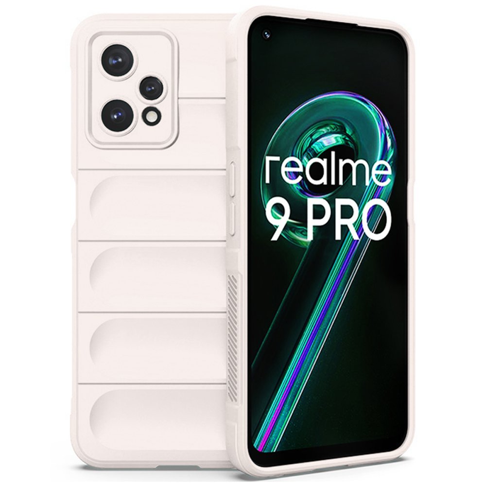 Realme 9 Pro 5G Kılıf Optimum Silikon - Krem  Realme 9 Pro 5G Kılıf Optimum Silikon - Krem