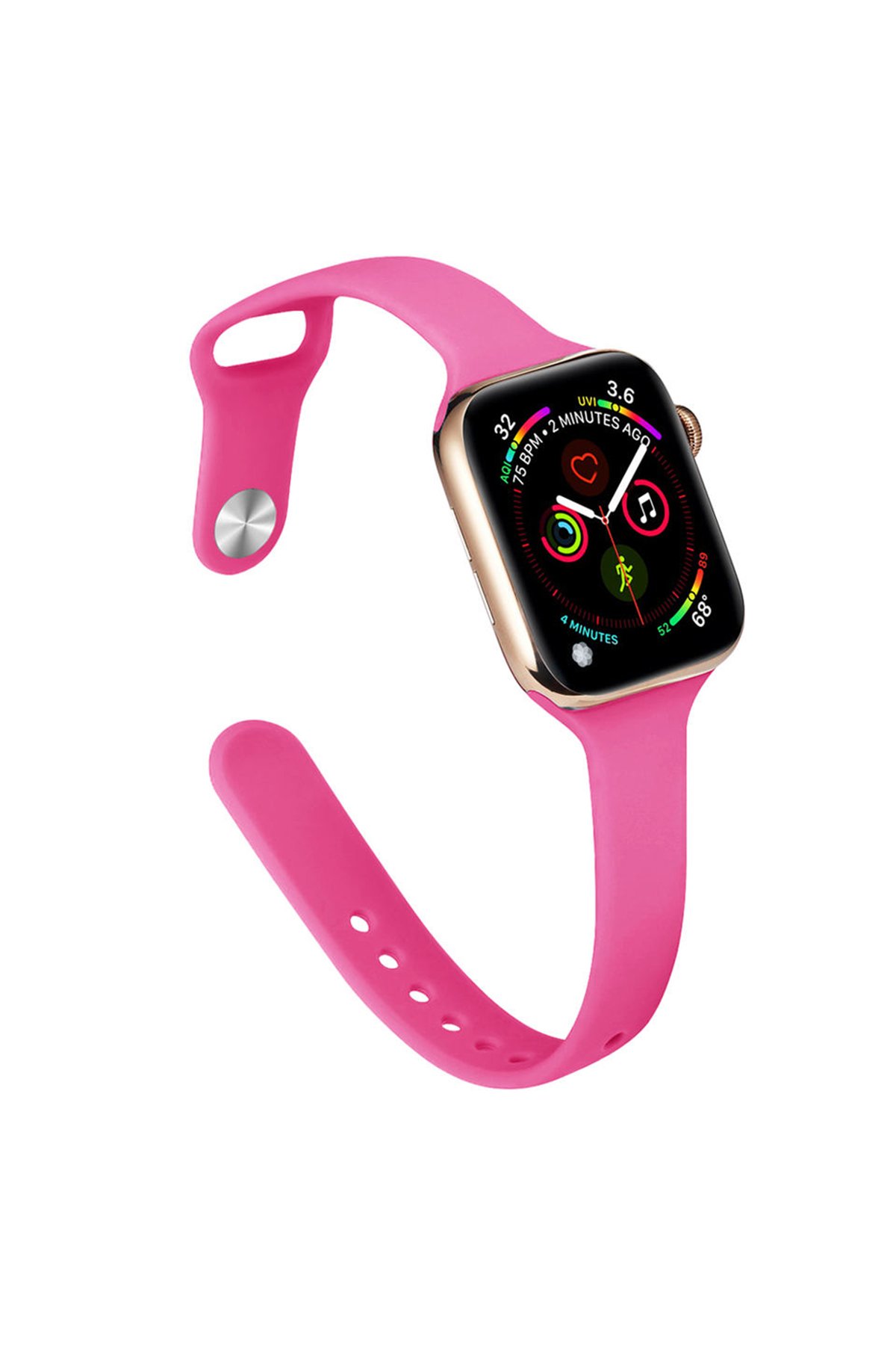  Apple Watch 41mm Klasik Kordon - Pembe