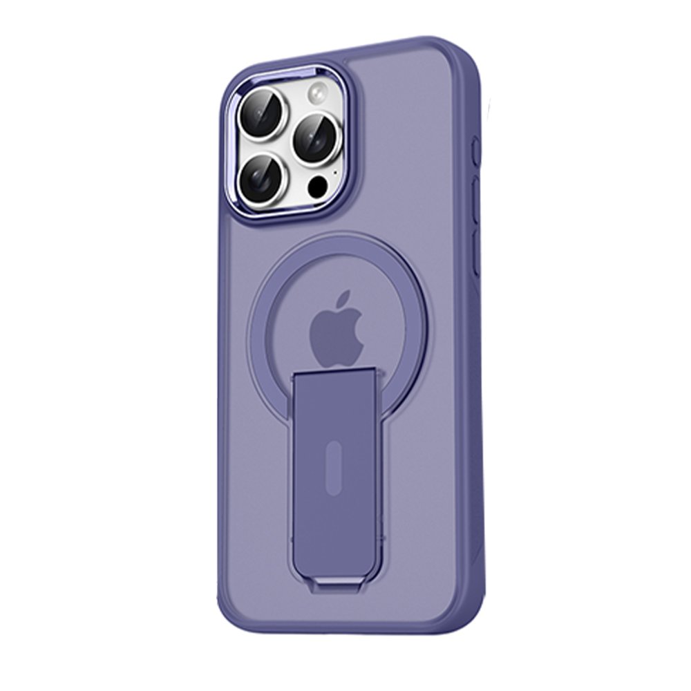  iPhone 15 Pro Max Tork Magsafe Standlı Kapak - Derin Mor