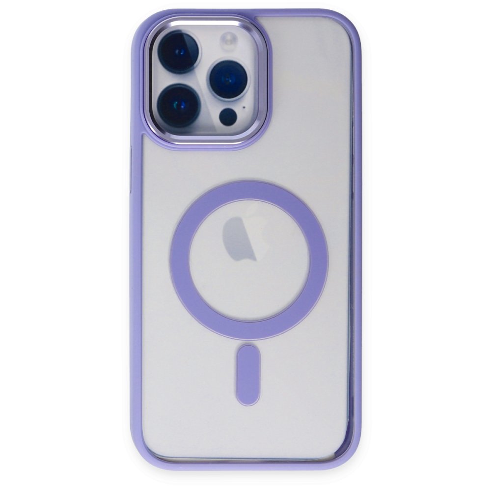  iPhone 14 Pro Kılıf Room Magneticsafe Silikon - Lila