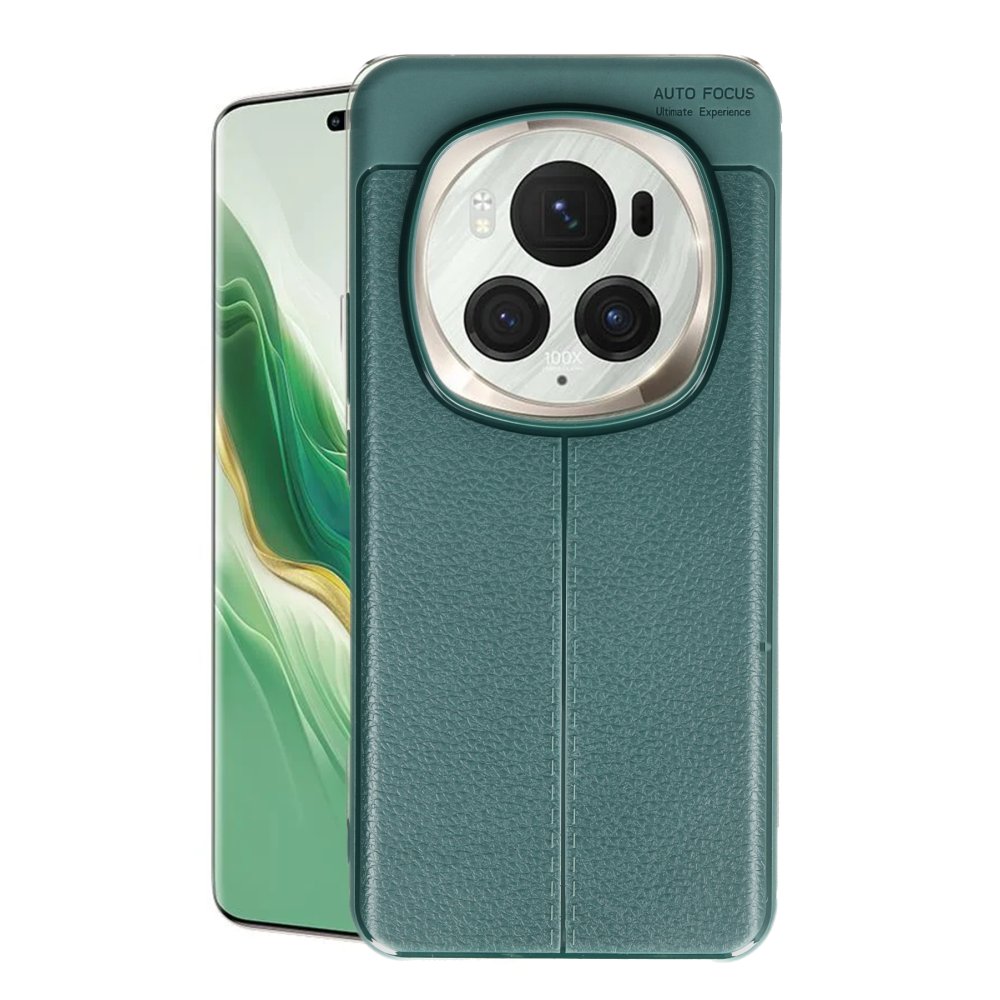 Huawei Honor Magic 6 Pro Kılıf Auto Focus Kapak - Koyu Yeşil  Huawei Honor Magic 6 Pro Kılıf Auto Focus Kapak - Koyu Yeşil