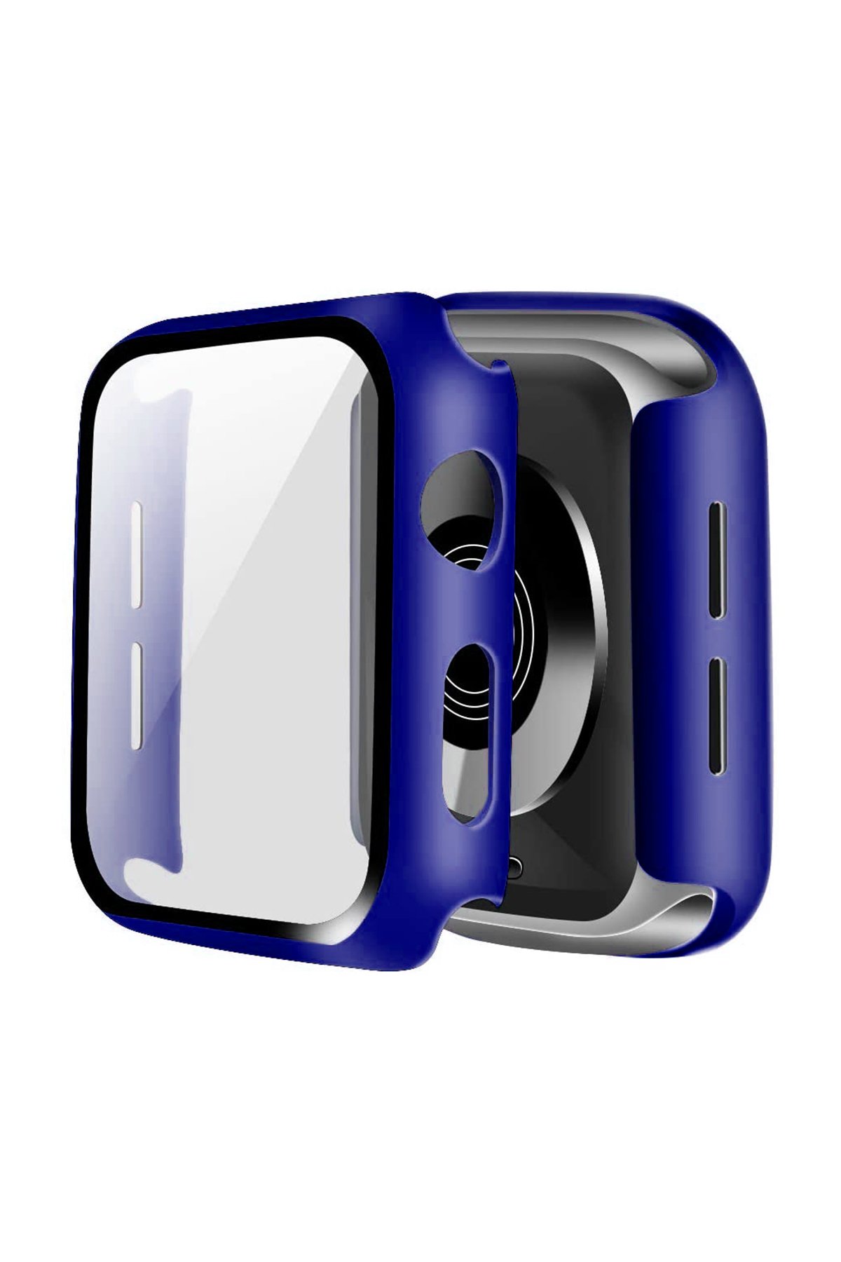  Apple Watch 40mm Camlı Kasa Ekran Koruyucu - Lacivert
