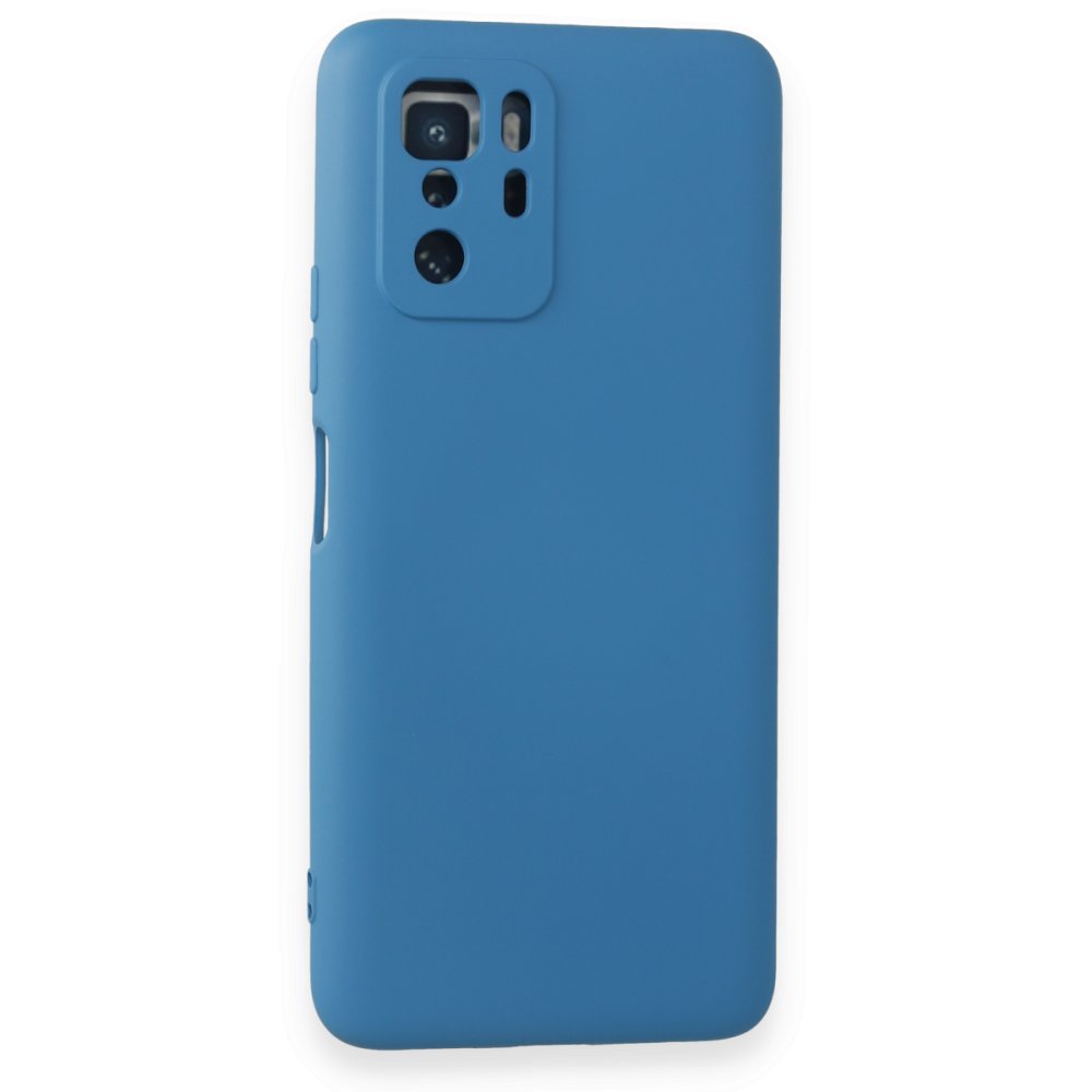  Xiaomi Poco X3 GT Kılıf Nano içi Kadife Silikon - Mavi