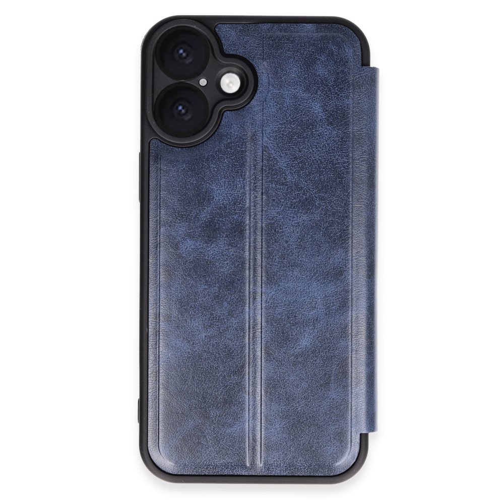  iPhone 16 Plus Kılıf Flip Cover - Lacivert