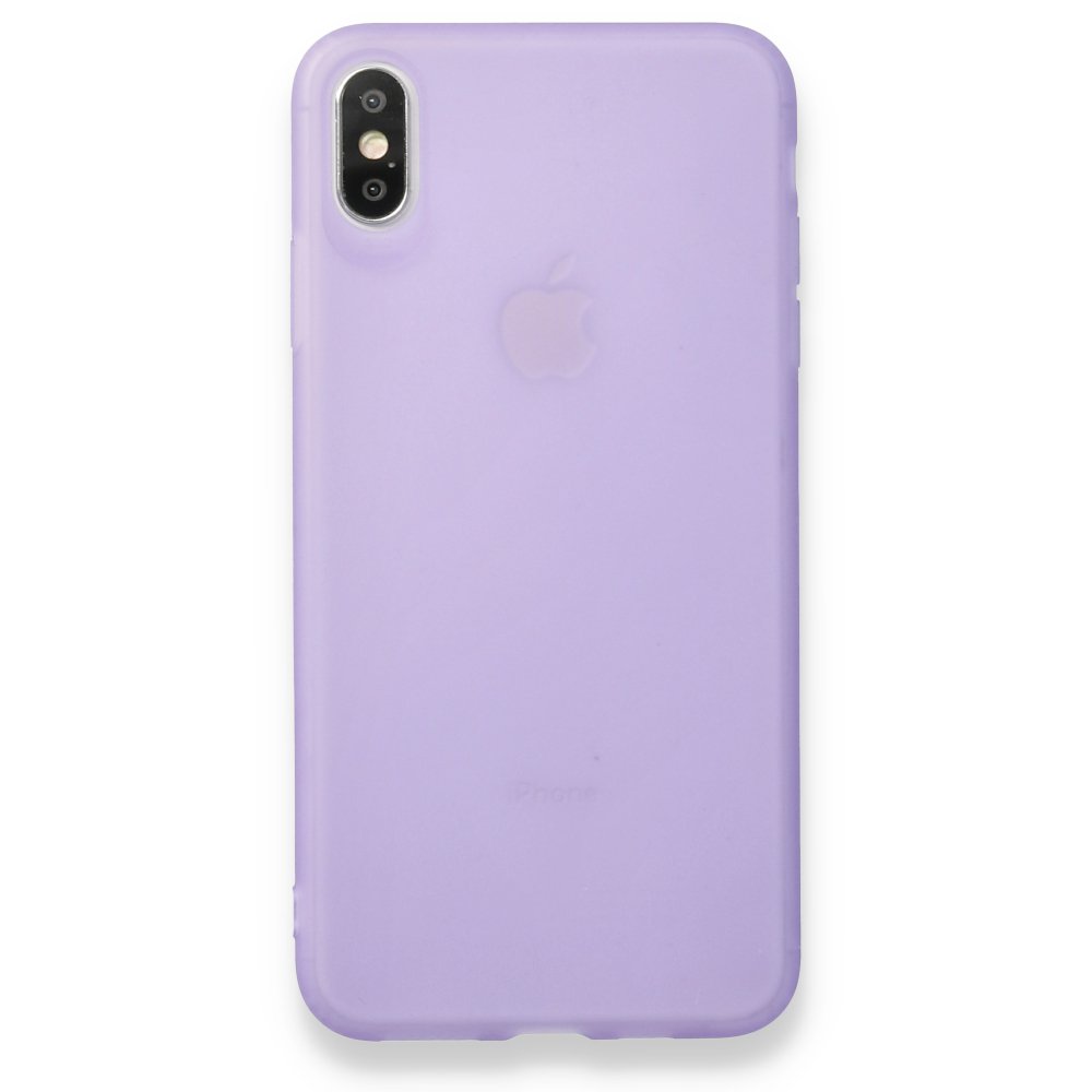  iPhone XS Max Kılıf Hopi Silikon - Mor
