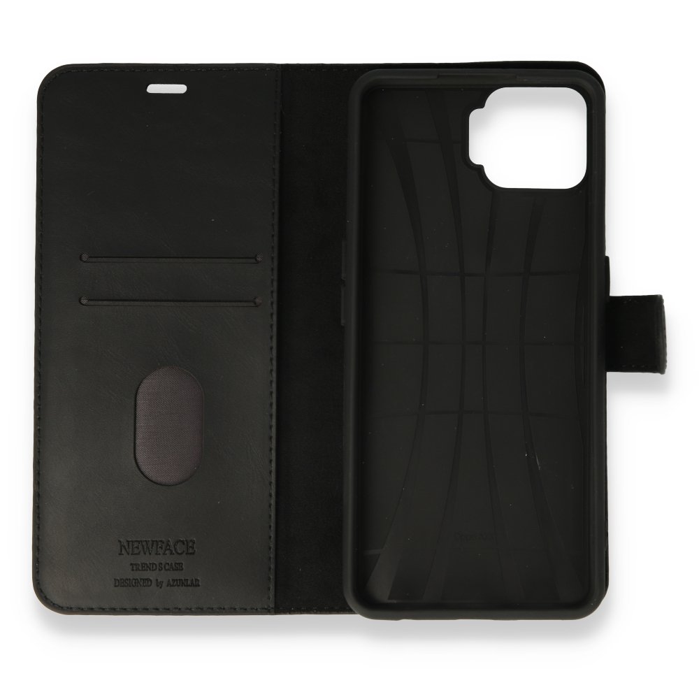  Oppo A73 Kılıf Trend S Plus Kapaklı Kılıf - Siyah