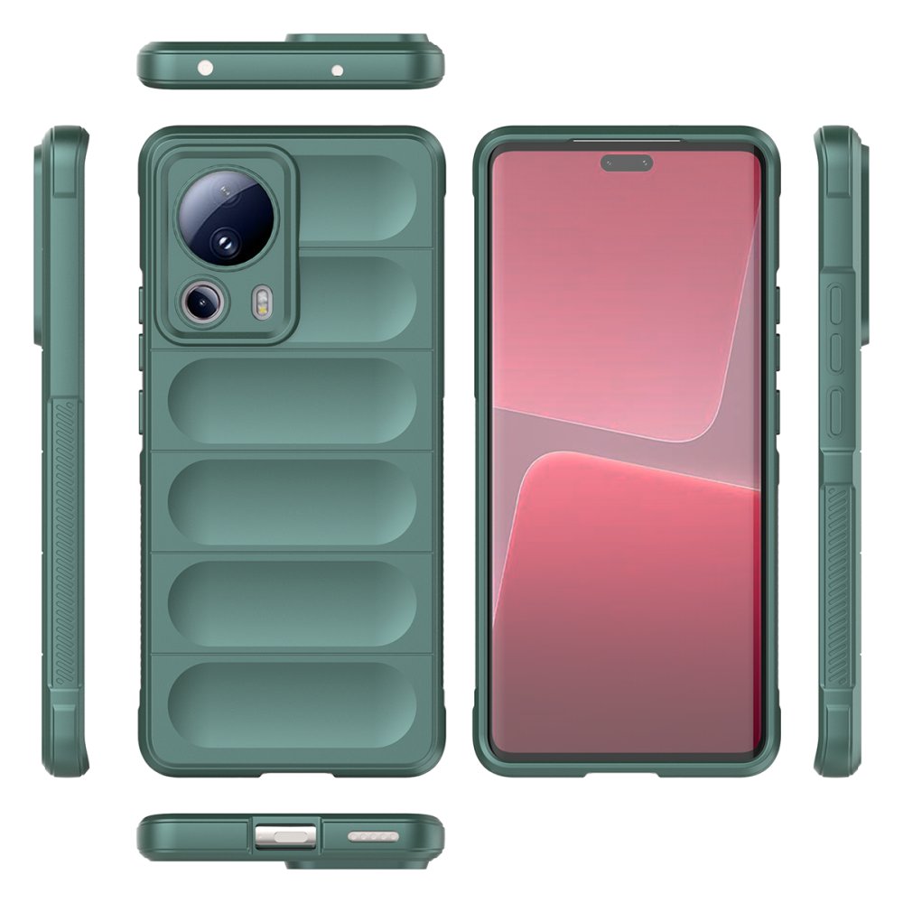 Xiaomi Mi 13 Lite Kılıf Optimum Silikon - Koyu Yeşil Xiaomi Mi 13 Lite Kılıf Optimum Silikon - Koyu Yeşil