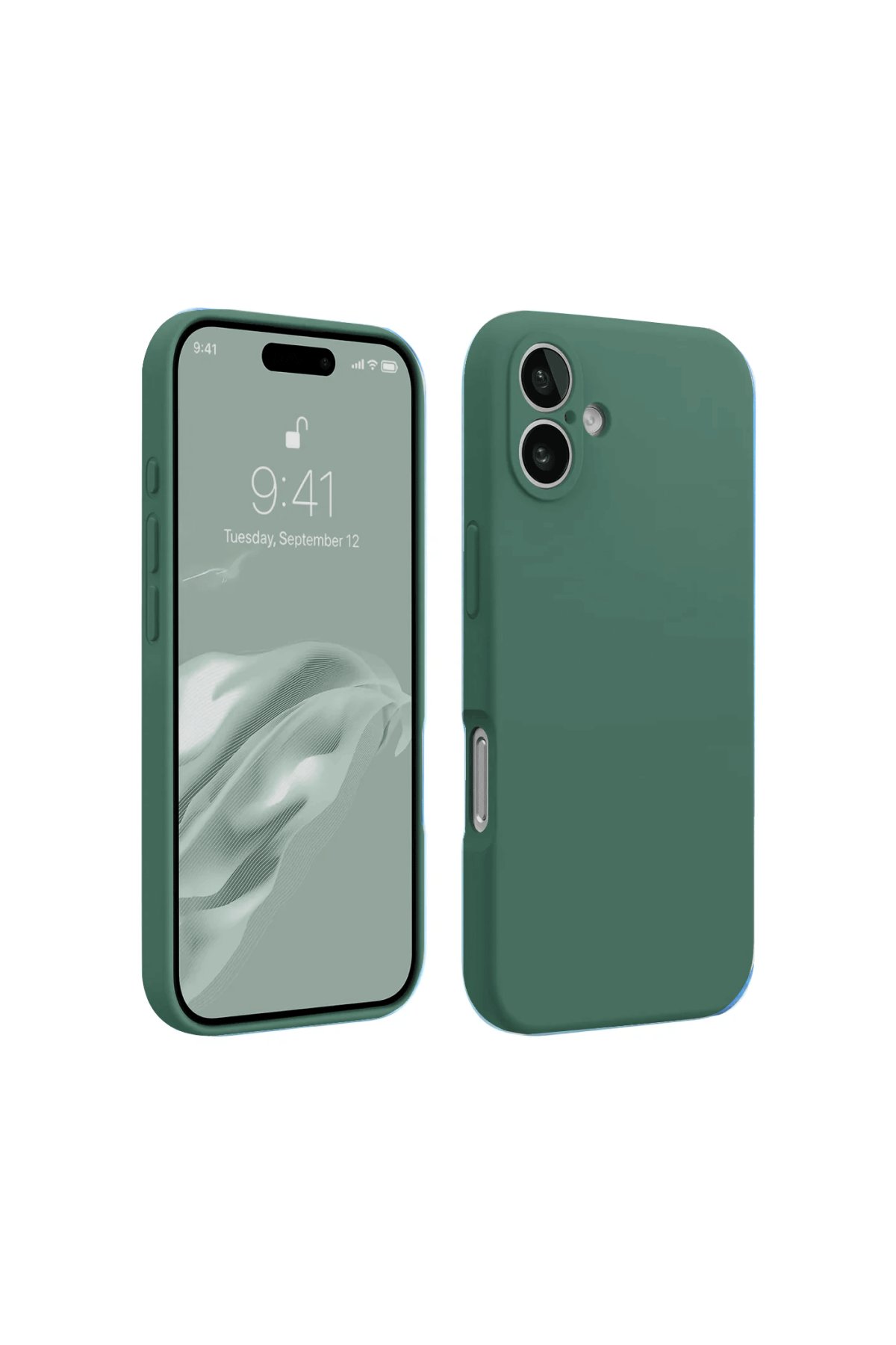  iPhone 16 Kılıf First Silikon - Koyu Yeşil