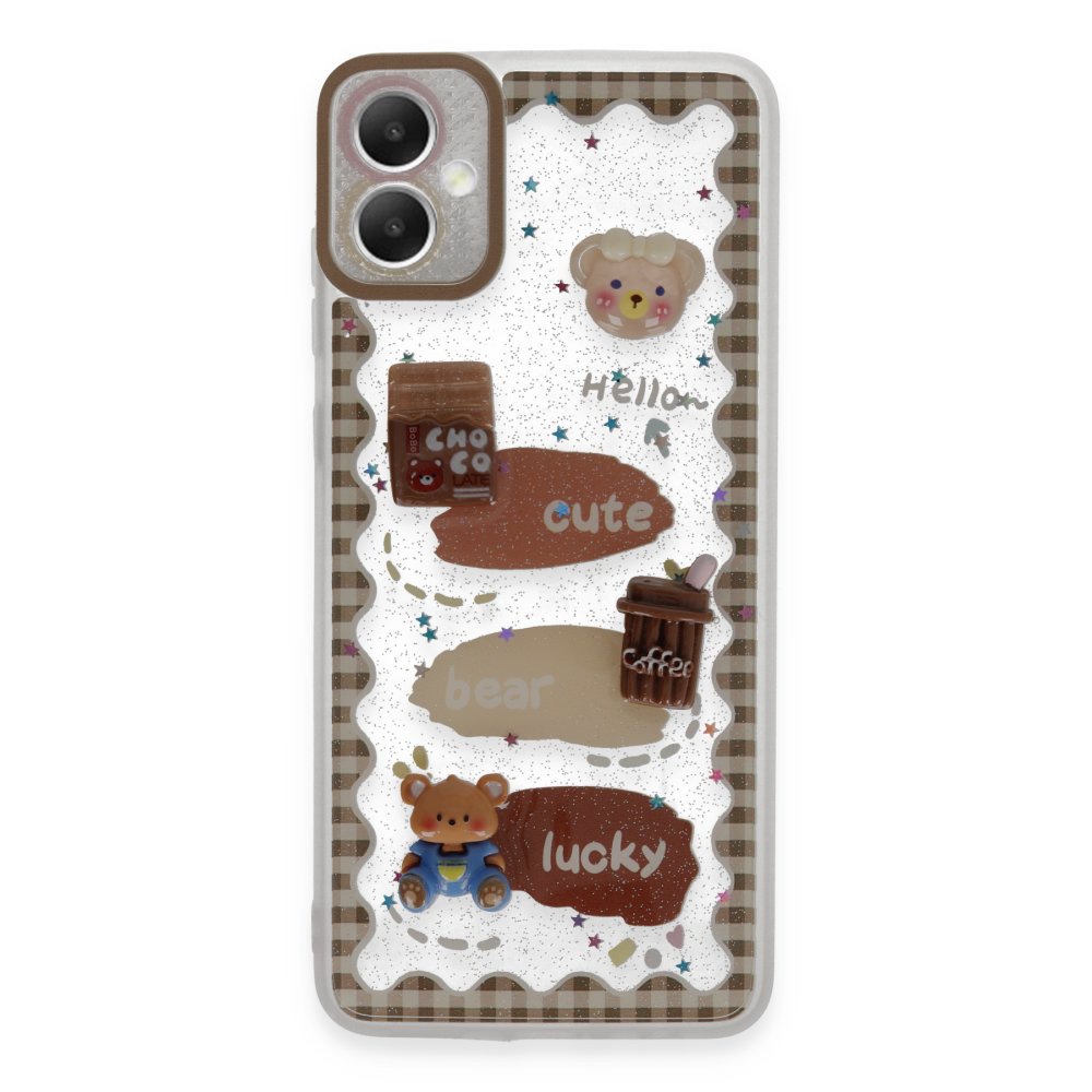 Samsung Galaxy A05 Kılıf Sweet Desenli Silikon Kapak - Şeffaf